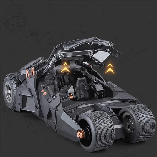 1/18 Classic Movie Car 2008 Batmobile Alloy Concept Bat Sports Car Model Diecast Metal Toy Race Car Model Sound Light Gifts