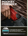 For Samsung Galaxy S25 Ultra Case UB Pro Full-Body Dual Layer Rugged Belt-Clip Phone Case with Built-in Screen Protector
