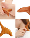 1 PC Neck Foot Wood Trigger Point Massage Gua Sha Tools,Home Gym Professional Wooden Therapy Massage Tool for Back Leg Hand Face