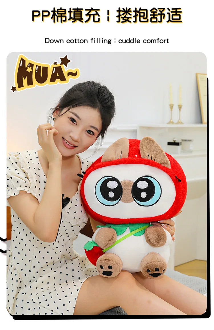 Kawaii Siamese Cat Plush Stuffed Doll Pillow Toy