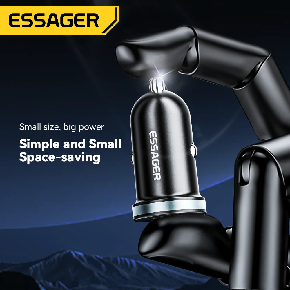 30W USB-C + USB-A Fast Car Charger (PD + QC 3.0)
