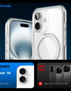 For iPhone 16 Case with Camera Control Capture Button UB Mag Stand Series Shockproof Protective Magnetic Phone Case