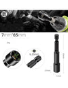 6-19mm Impact-Socket Magnetic Nut Screwdriver Deep Socket Adapter 1/4 Hex Wrench Heads Electric Drill Bit Repairing Hand Tools