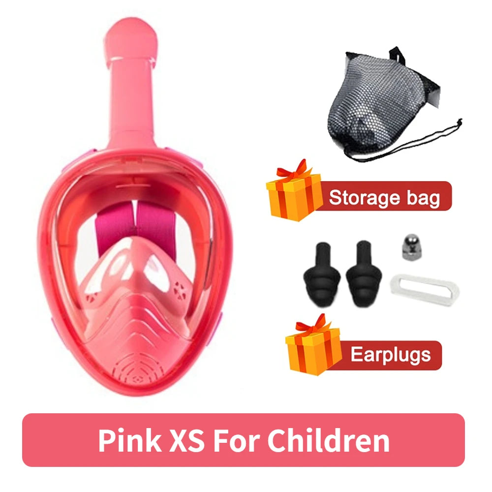 Underwater Scuba Anti Fog Full Face Diving Mask Snorkeling Respiratory Masks Safe Waterproof Swimming Equipment for Adult