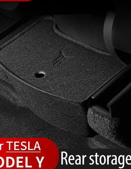 For Tesla Model 3 Model Y Rear Center Console Organizer Tray Flocking For Tesla Model3 Storage Box ModelY Case Accessories