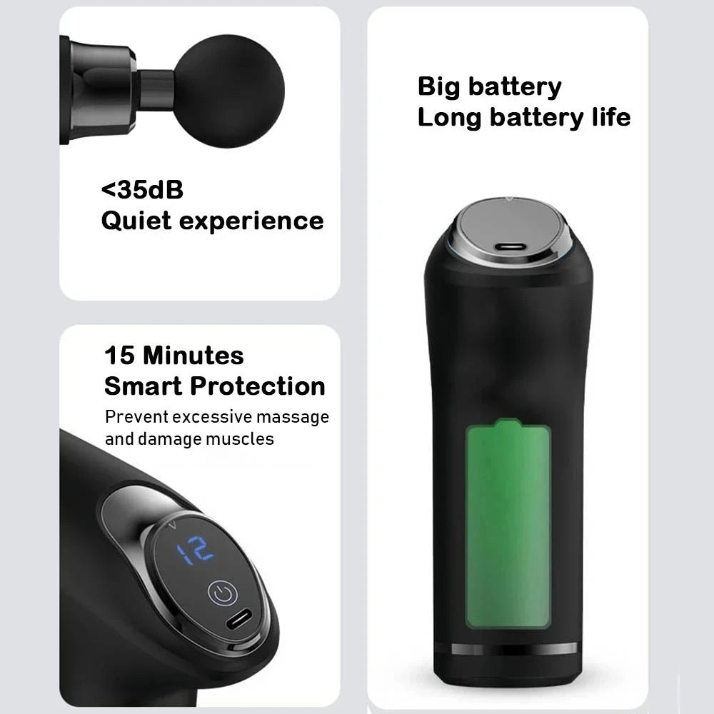 Mini Fascia  Muscle Relaxation Massage Shock Electric Whole Body Massage  Relieves Fatigue and is Convenient to Carry