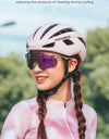 Cycling Helmet for Adults Adjustable Mountain Road Bike Helmet Breathable Intergrally-molded Head Safety Bicycle Helmet