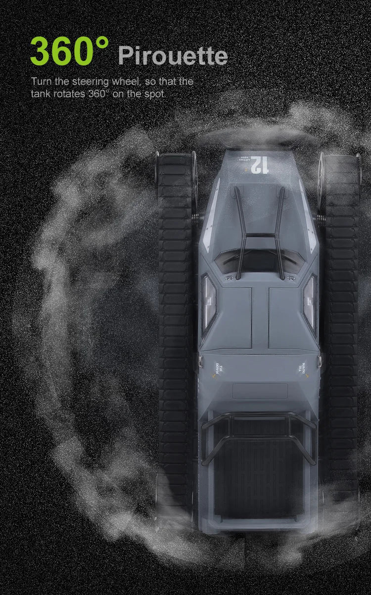 RC Car High-speed Electric Off-road Tank Stunt Car  Crawler Snow Climbing Remote Control Vehicle Toy gift