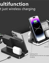 Wireless Charger Stand For iPhone 15 14 Samsung S23 S22 Ultra Fold Z Flip Galaxy Watch Active Buds Fast Charging Station Holder
