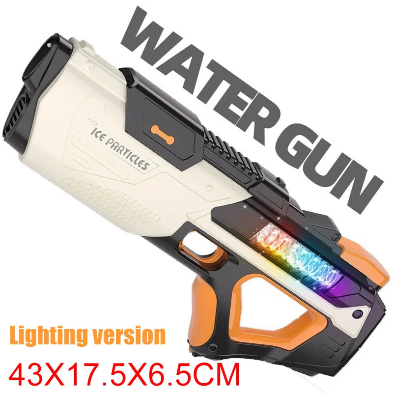 Full Electric Automatic Water Storage Gun – Portable Rechargeable Water Blaster for Summer Outdoor Play