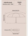 A solid color umbrella with a capsule box and a foldable umbrella for easy travel The umbrella is suitable for both sunny and r
