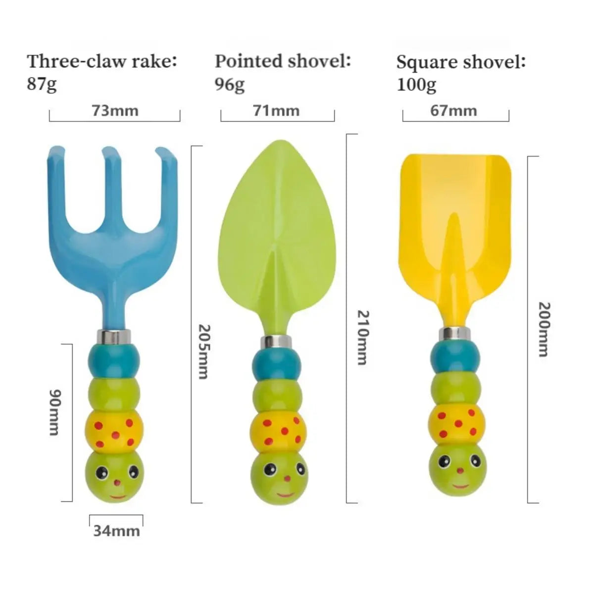 Iron gardening tools, Household Flower Planting Small Iron Shovel Rake Shovel Garden Potted Mini Shovel Garden Tools