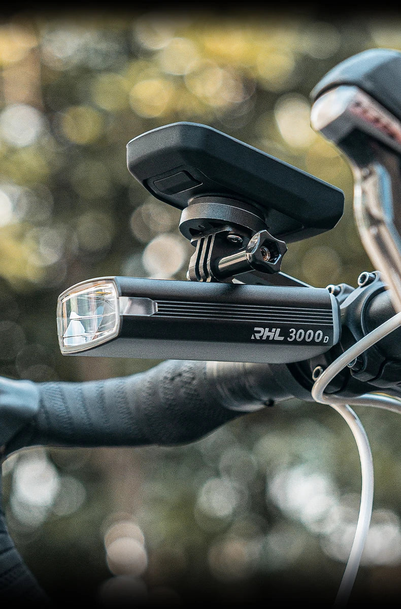 3000LM Bike Light 10000mAH Flashlight High-Low Beam Bicycle Front Light Powerbank Waterproof MTB Road Cycling Headlight