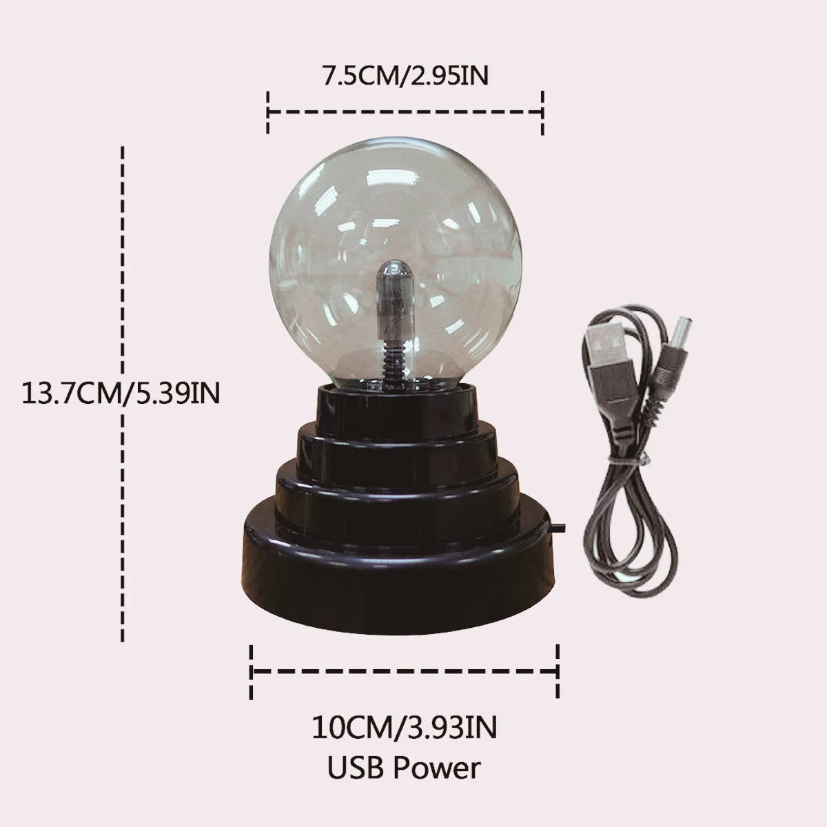 Magic Static Plasma Ball Lamp Touch Novelty Ball Atmosphere Night Light Holiday Decoration