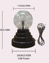 Magic Static Plasma Ball Lamp Touch Novelty Ball Atmosphere Night Light Holiday Decoration