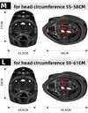 Full Face Mountain Bike Helmet Adult Racing Downhill MTB Helmet for Men/Women Adult Mountain Bike Helmet with Visor Over 31 Vent