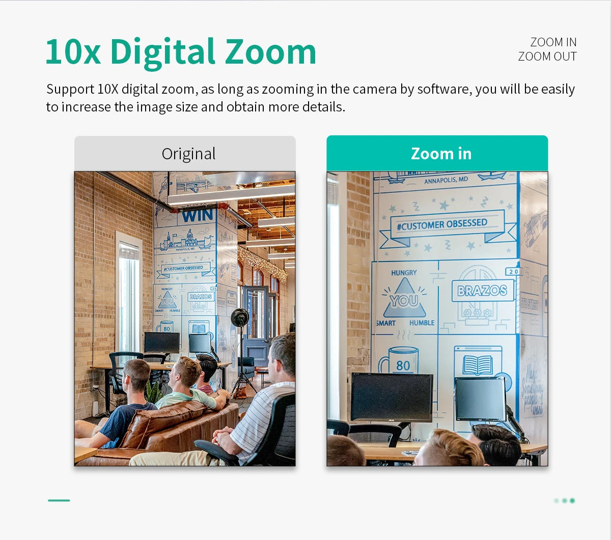 4K UHD Webcam 10X Zoom Web Cam for Pc 13MP Autofocus USB Camera with Microphone for Laptop Online Teaching Video Conference