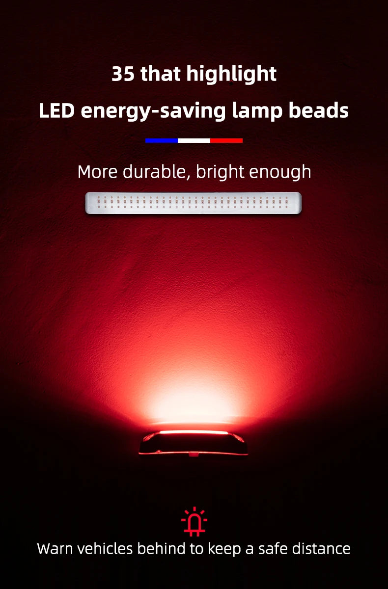 Bicycle Rear Light 500mAH USB Rechargable LED Lamp Bike Tail Light Warning Seatpost Riding Cycling Taillight