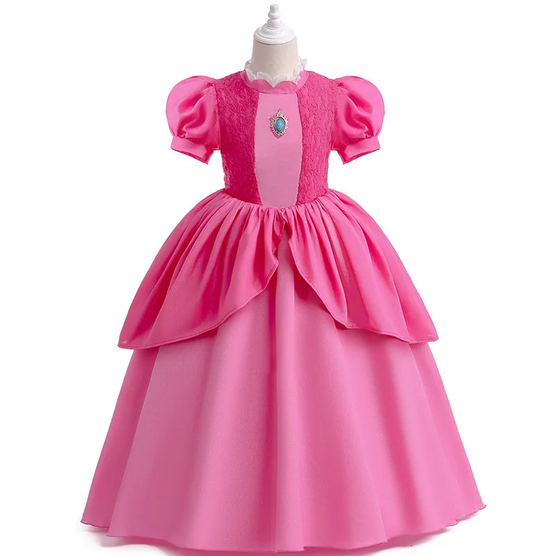 Mermaid Princess Cosplay Dress for Girls Carnival Birthday Party Costume