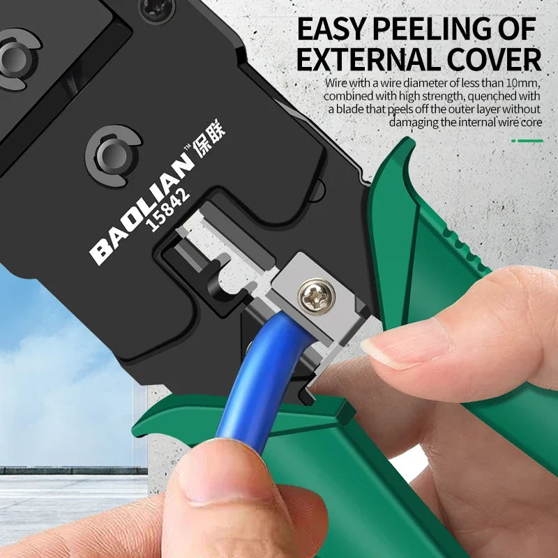 Multifunctional Network Cable Plier Wire Stripper Pliers Automatic Stripping Cutter Cable Wire Crimping Electrician Repair Tools