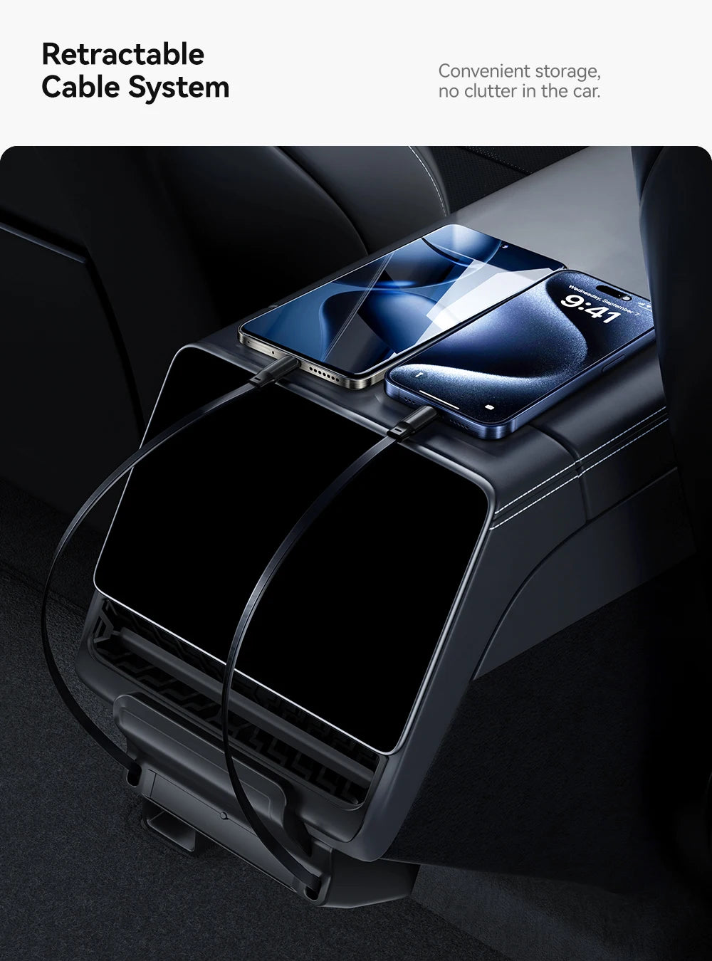 Rear Air Vent USB Hub Fast Charger Docking Station for Tesla Model 3 Highland and Model Y Juniper