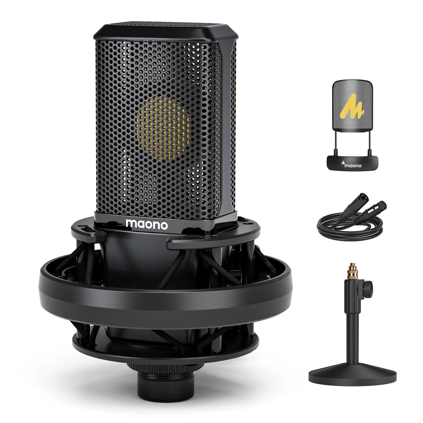 XLR Large Diaphragm Condenser Microphone for Studio Recording Podcasting and Streaming