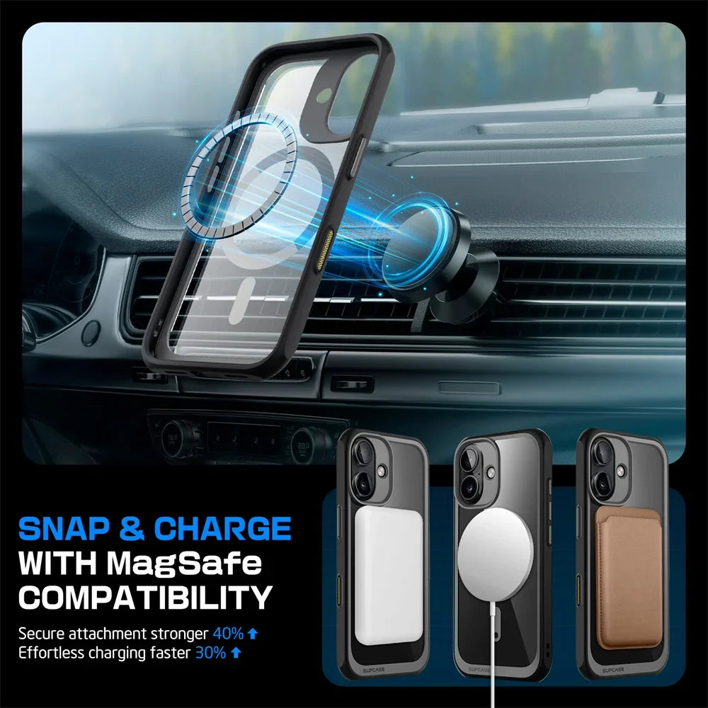 For iPhone 16 Case with Camera Control Capture Button UB Mag Slim Shockproof Protective  MagSafe Phone Case