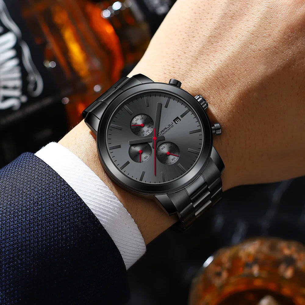 Luxury Man Watch High Quality Waterproof Chronograph Wristwatch Quartz Casual Clock relogio masculino