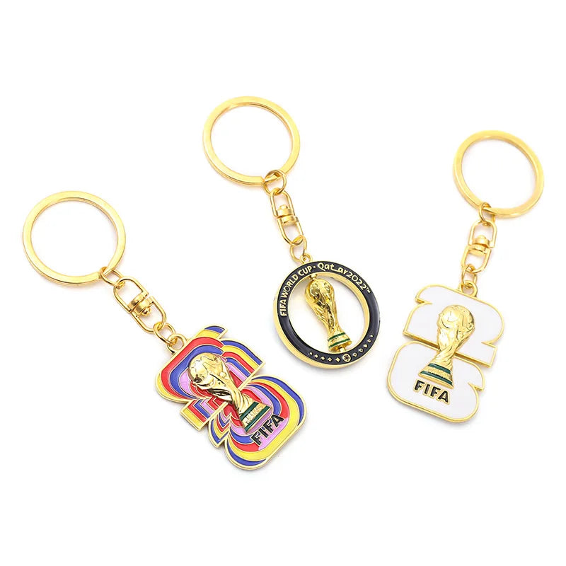 2026 World Cup Football Fan Metal Keychain Soccer Sports Souvenir