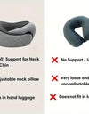 Travel Neck Pillow Memory Foam U-shaped Pillow Snail Style Travel Neck Support Portable Adjustable Soft Noon Break Sleep Pillows