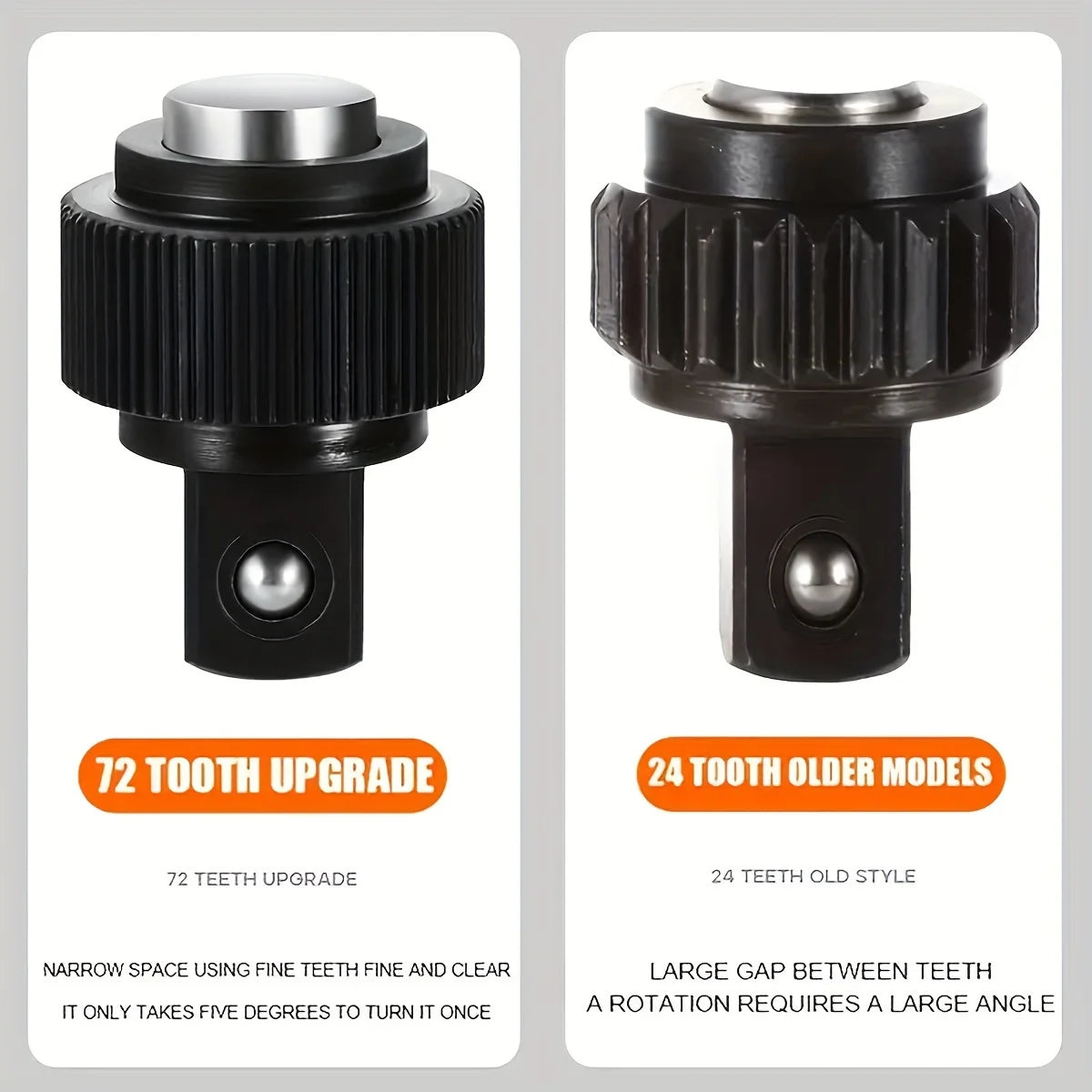1/4" 3/8" 1/2" Drive Ratchet Handle Wrench 72-Tooth Quick-Release Reversible Extendable Socket Wrench Tool