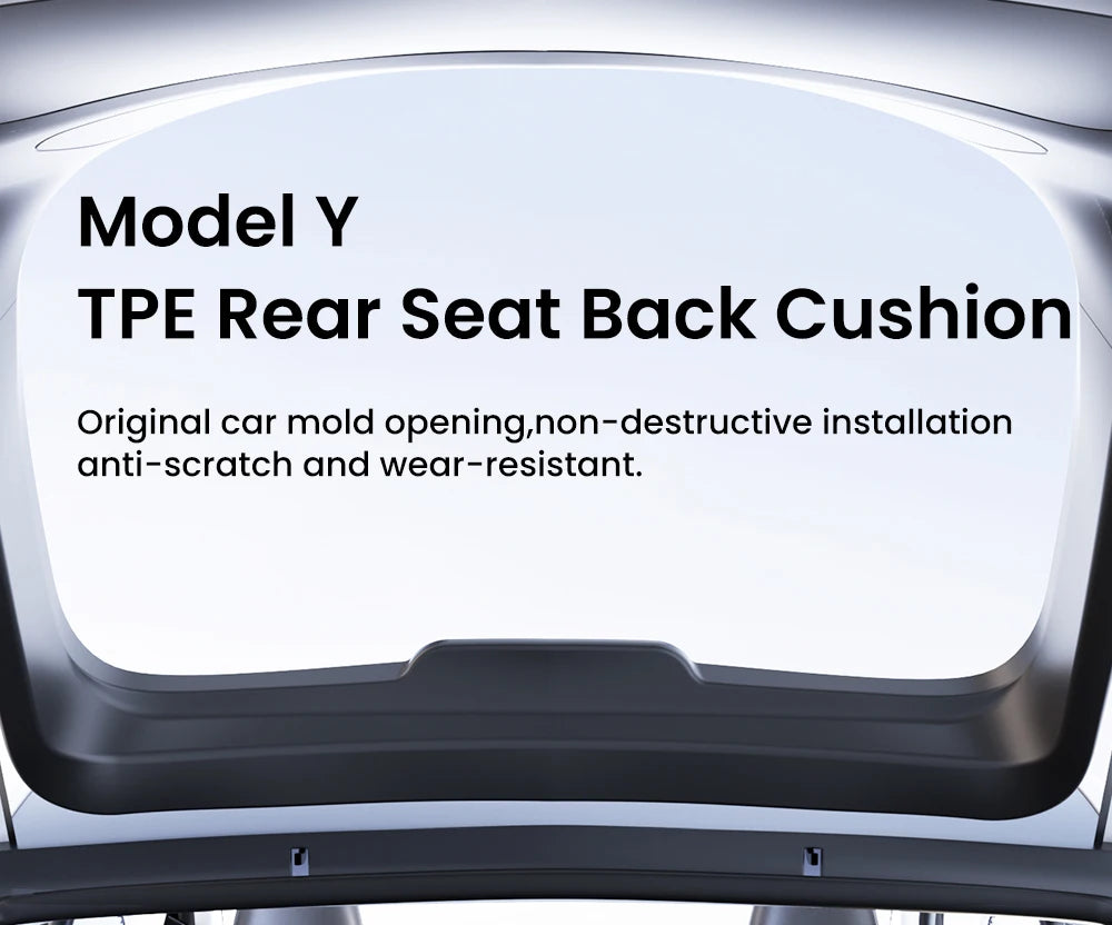 Rear Seat Backrest Protection Mat for Tesla Model Y Juniper 2021 2025 TPE Cargo Seat Cover