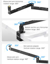 Low Profile Microphone Arm with Cable Channels Desk Clamp 360° Rotatable Foldable for Streaming Recording
