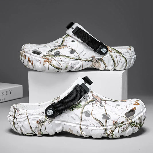 Men Sandals Outdoor Foam Garden Clogs Hole Shoes Male Casual Shoes Light Water Shoes Comfort Home Soft Slippers