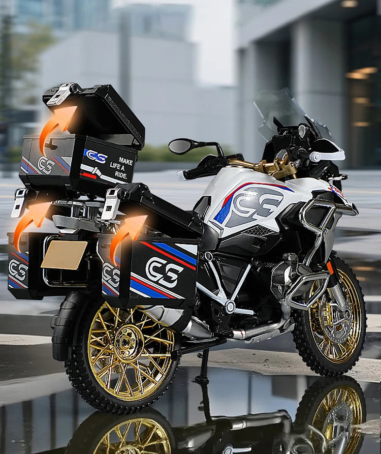 Diecast R1250 GS Adventure Motorcycle Model 1 to 10 Scale