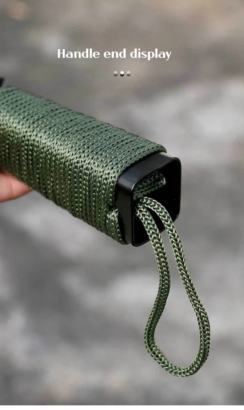 Outdoor hand shovel made of high carbon steel with rope handle suitable for camping/fishing/outdoor adventure/garden hand tools