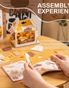 Food Box Shop Rolife Miniature Doll House DIY Miniature House Kit Diorama House Building Set with LED Room