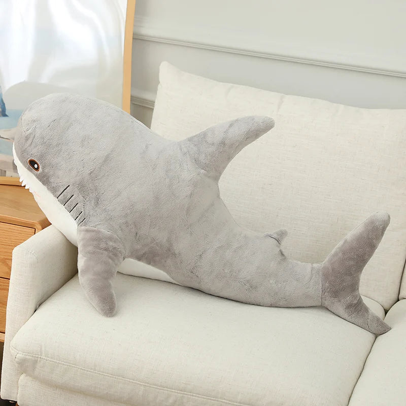 Colorful Shark Plush Stuffed Animal Soft Fish Pillow