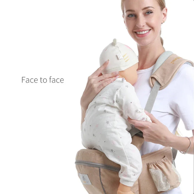 Ergonomic  Carrier Portable   Hip Seat Waist Stool Sling Front Facing Kangaroo  Wrap Carrier For  Gear
