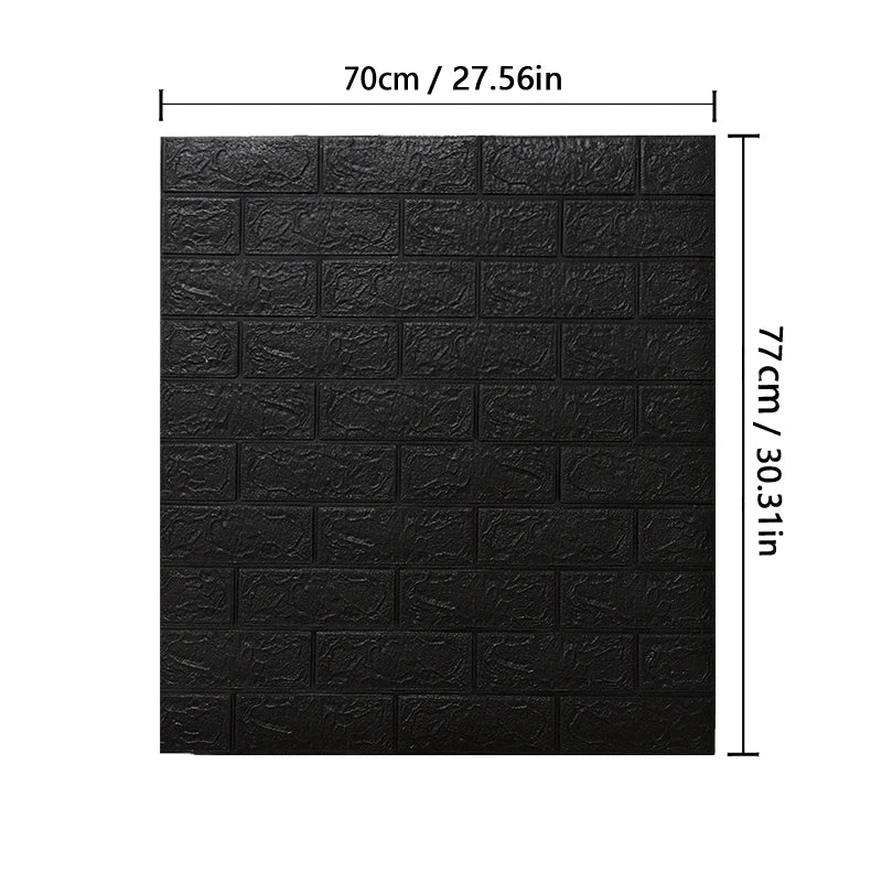 3D Wallpaper Decoration Self-adhesive Antique Foam Brick Wallpaper