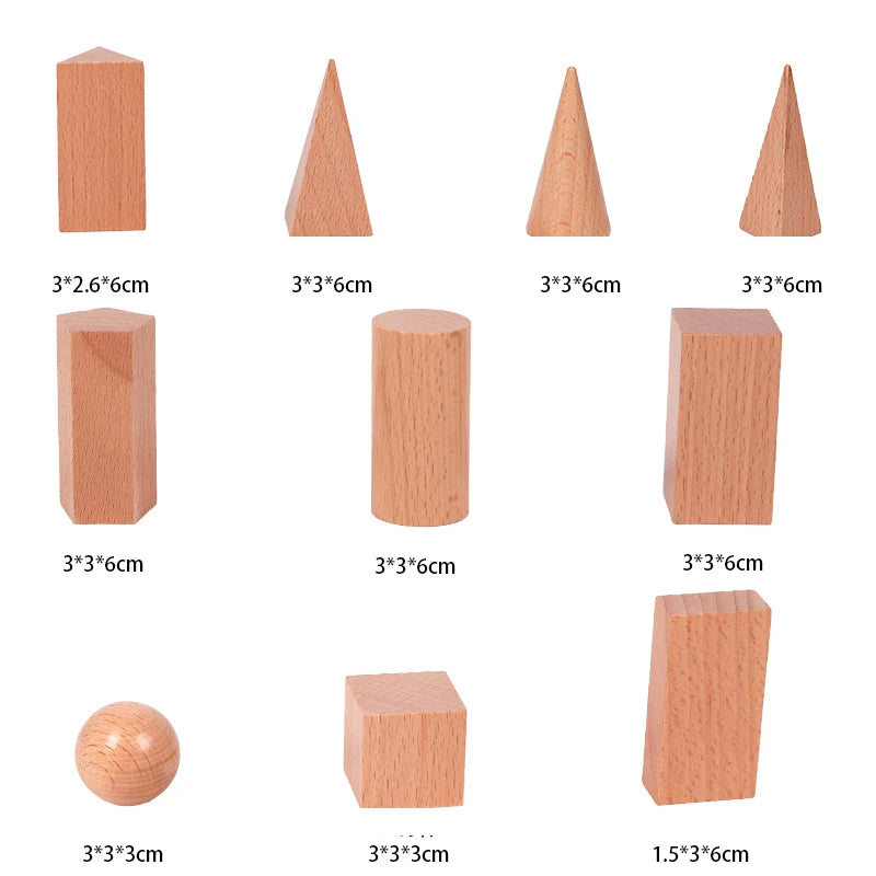 Wooden Geometric Shape Sensory Learning Toy