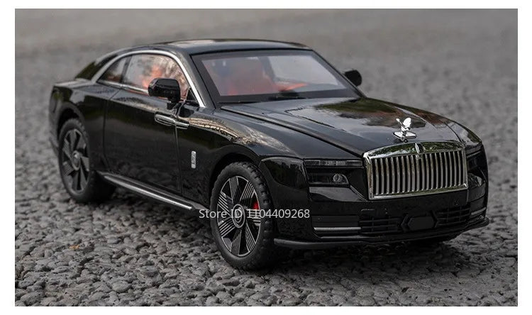 1:24 Rolls-Royce Spectre Cullinan Masory Car Model Toy Sound Light Shock Absorption Vehicle Models Desktop Ornaments Gift
