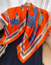 Square Women Scarves Silk Office Ladies Hair Neck Bandanna Headband Foulard Headcloth Muslim Headscarf Female muffler