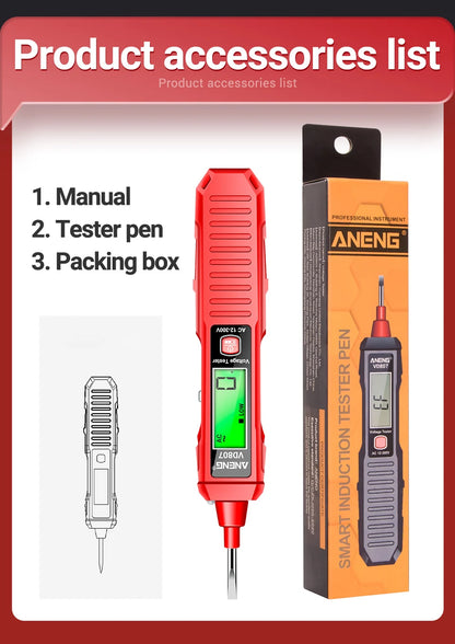 One-word Induction Portable 50/60Hz Smart Electric Pen Tester NCV Sensor AC 12-300V Non-contact Wire Detector Tools