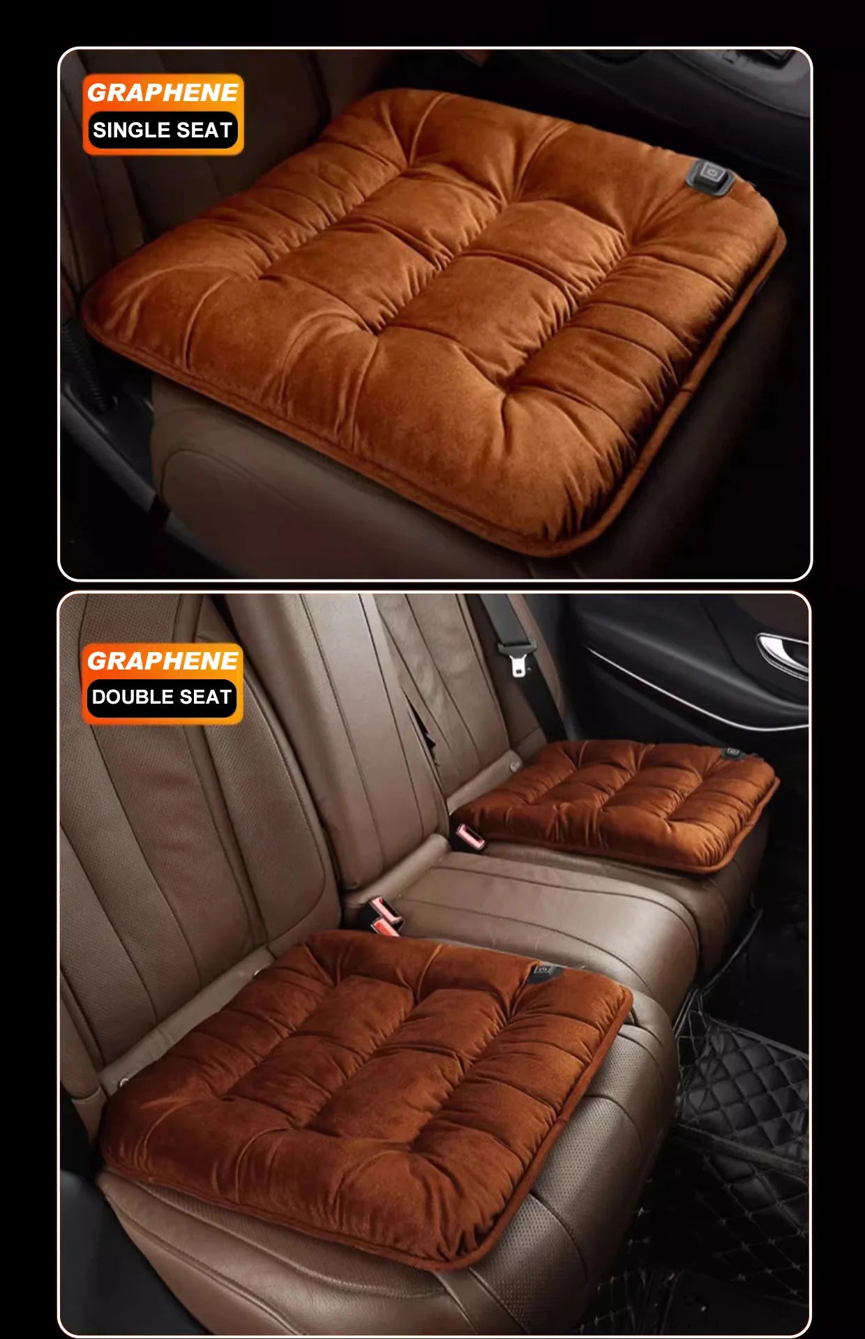 5V Heated Car Seat Cover USB Port 30' Fast Car Seat Heater For Car Home Office Heated Car Seat Protector Seat Heating Cover Pads