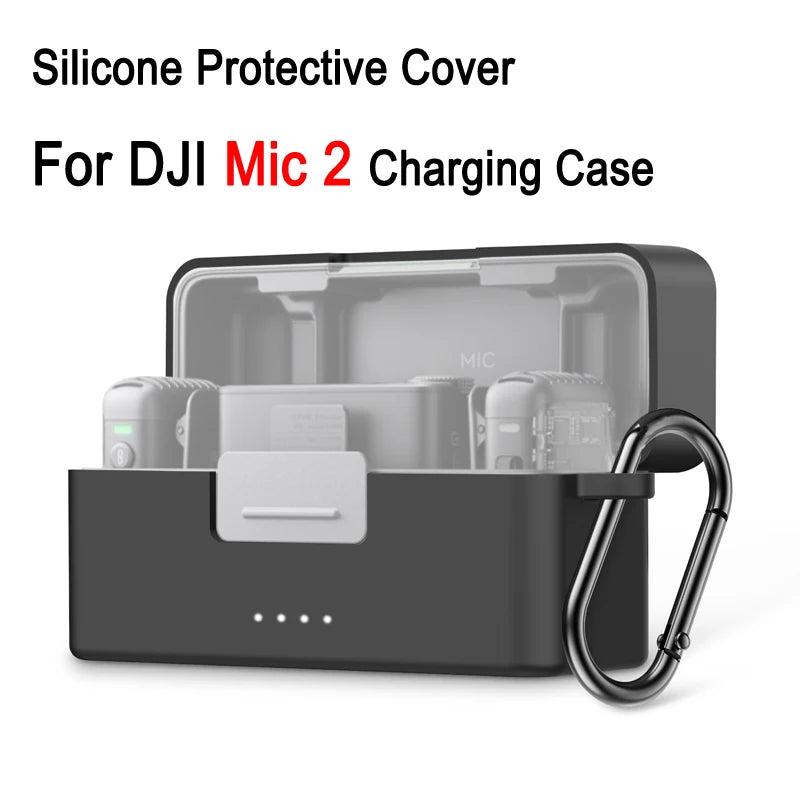 Silicone Protective Case for DJI Mic 3 Mic 2 and Mic Mini Charging Case