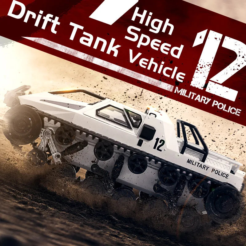 RC Car High-speed Electric Off-road Tank Stunt Car  Crawler Snow Climbing Remote Control Vehicle Toy gift
