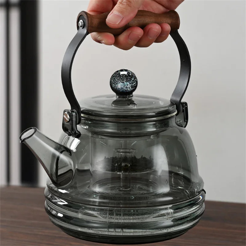 1000ml Stovetop Safe Borosilicate Glass Teapot with Infuser