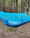 Large Camping Hammock with Mosquito Net Pop-up Parachute Lightweight Hanging Hammocks Tree Straps Swing Hammock