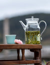 Retro Imitation Song Glass Teapot With Handle Kung Fu Tea Set Puer Kettle Bubble Tea Pot Household Teaware